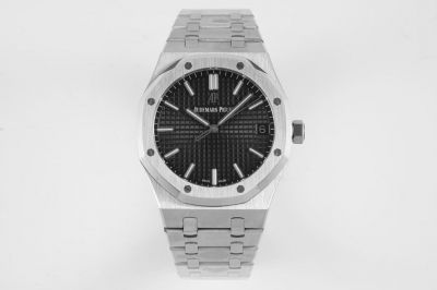 Replica AP Royal Oak 15500 Black Dial Watch Automatic Movement Men 41MM 